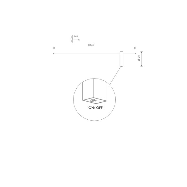 Світильник Nowodvorski 10311 Motive M LED 1x11W 3000K 380Lm IP20 Bl