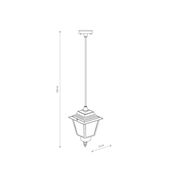 Світильник вуличний Nowodvorski 10500 Ana E27 1x10W IP44 Bl
