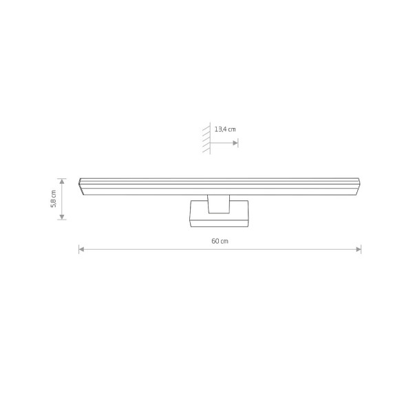 Світильник Nowodvorski 8131 Picasso led LED 1x12W 4000K 900Lm IP44 Chrom