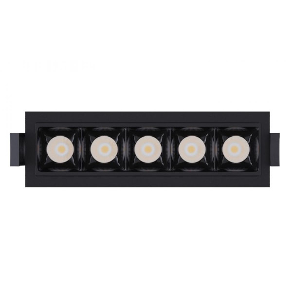 Світильник точковий врізний KLOODI KD-POINT 5X2 10W 3K BK