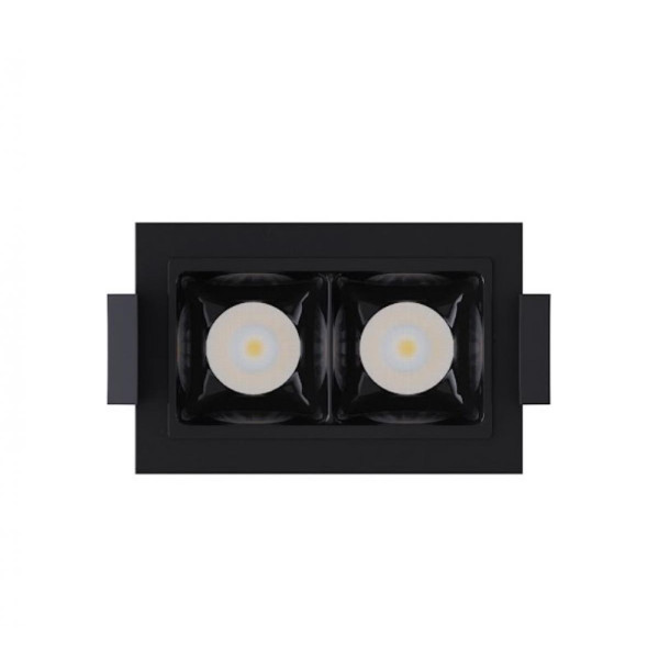 Світильник точковий врізний KLOODI KD-POINT 2X2 4W 3K BK
