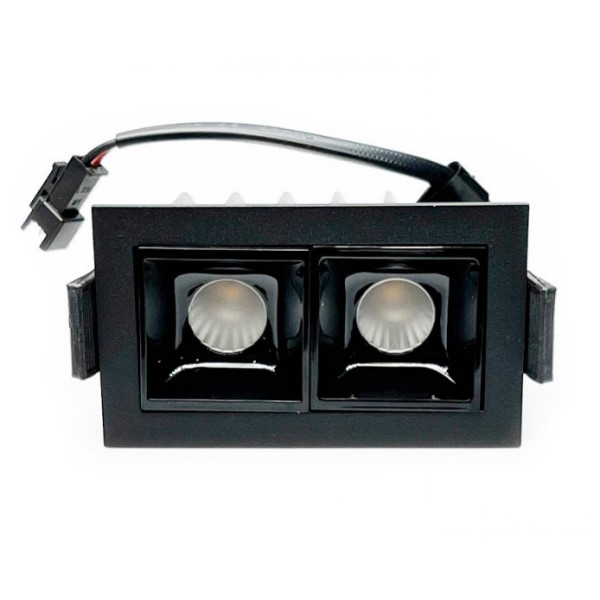 Світильник точковий врізний KLOODI KD-POINT 2X2 4W 3K BK