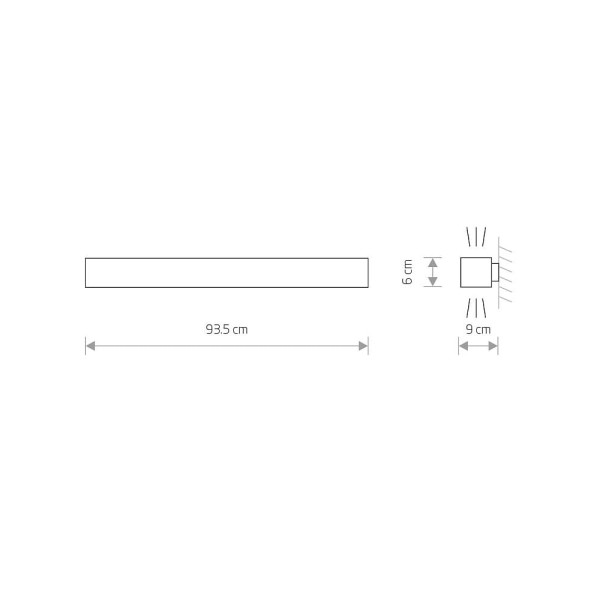 Світильник Nowodvorski 7534 Soft led T8LED 1x16W 3000K 2300Lm IP20 Gr