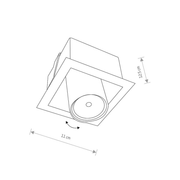 Точковий світильник Nowodvorski 8936 Eye mod GU10 1x35W IP20 Wh