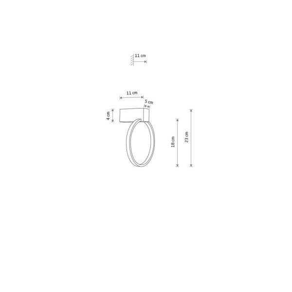 Підвесний світильник Nowodvorski 10858 CIRCOLO LED LED 1x9W 4000K 200Lm IP20 Bl