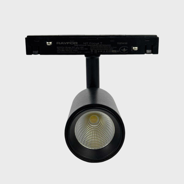 Трековий світильник RAYFOR MT Focus 7 чорний 7W 600Lm 30-40-50К 48V WiFi