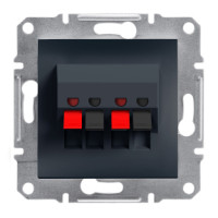 Аудіорозетка (стерео) антрацит Asfora Schneider Electric EPH5700171