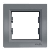 Рамка одномісна Сталь Asfora Schneider Electric EPH5800162