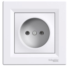 Розетка без заземлення біла Asfora Schneider Electric EPH3000121