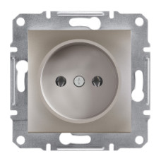 Розетка без заземлюючого контакту ASFORA Бронза Schneider Electric EPH3000169
