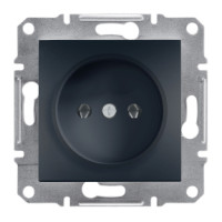 Розетка без заземлення Asfora Антрацит Schneider Electric EPH3000171
