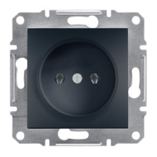 Розетка без заземлення Asfora Антрацит Schneider Electric EPH3000171
