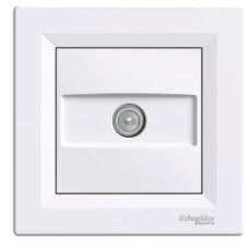 Розетка TV прохідна біла Asfora Schneider Electric EPH3200321