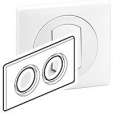 Рамка 2 поста IP44 білий 69072 Legrand Celiane