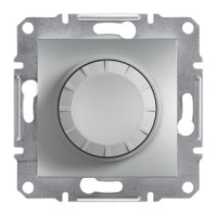 Світлорегулятор поворотний 600 ВА (диммер) алюміній Asfora Schneider Electric EPH6400161