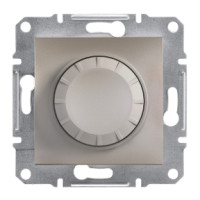Світлорегулятор поворотний 600 ВА (диммер) бронза Asfora Schneider Electric EPH6400169