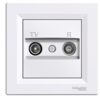 Розетка TV/R кінцева біла ASFORA Schneider Electric EPH3300121