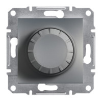 Світлорегулятор поворотний 315 Вт (диммер) сталь Asfora Schneider Electric EPH6600162