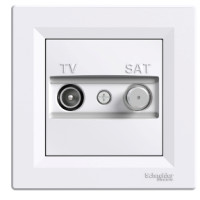 Розетка TV-SAT прохідна біла ASFORA Schneider Electric EPH3400221