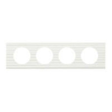Рамка 4 пости Corian білий рельєф 69014 Legrand Celiane