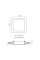 LED світильник Back вбудований квадратний VIDEX 26W 5000K
