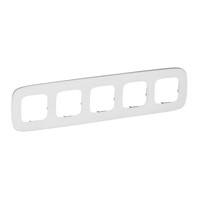 Рамка 5 пости біле скло 755545 Legrand Valena Allure