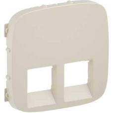 Лицьова панель для подвійних розеток RJ 45 і RJ 11 слонова кістка 755426 Legrand Valena Allure