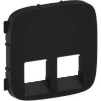 Лицьова панель для подвійних розеток RJ 45 і RJ 11 антрацит 755428 Legrand Valena Allure