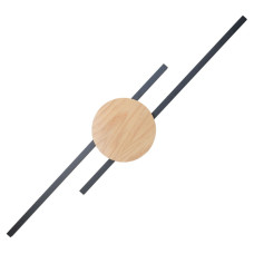 TK-Lighting JAVA BLACK WOOD KINKIET 2 P? 1369