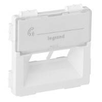 Лицьова панель Rutenbeck подвійний розетки RJ45 білий 755380 Legrand Valena Life