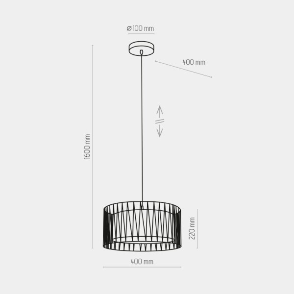 TK-Lighting HARMONY BLACK 1654