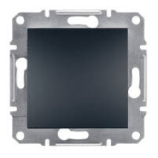 Вимикач 1-клавішний вологозахищений антрацит IP44 Asfora Schneider Electric EPH0100271