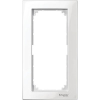 Рамка 2-постова без перегородки Merten M-PLAN полярно-білий MTN515819