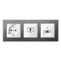 Рамка металева M-Elegance 3-а родій MTN403314