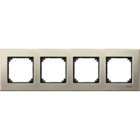 Рамка металева M-Elegance 4-а титан MTN403405
