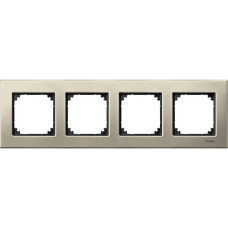 Рамка металева M-Elegance 4-а титан MTN403405