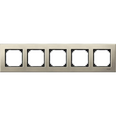 Рамка металева M-Elegance 5-а титан MTN403505