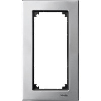 Рамка металева без перегородки M-Elegance 2-а платина MTN403860