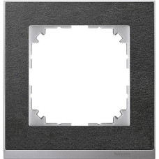Рамка 1-постова Merten M-PURE камінь-алюміній MTN4010-3669
