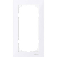 Рамка 2-постова без перегородки Merten M-PURE активно-білий MTN4025-3625