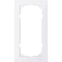 Рамка 2-постова без перегородки Merten M-PURE полярний білий MTN4025-3619