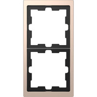 Рамка 2-постова Merten D-Life MTN4020-6551 Шампань