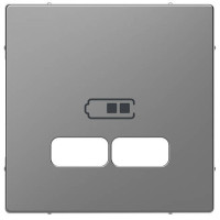 Панель для USB розетки Merten D-Life MTN4367-6036 Нержавіюча сталь