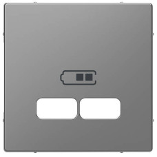 Панель для USB розетки Merten D-Life MTN4367-6036 Нержавіюча сталь