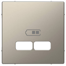 Панель для USB розетки Merten D-Life MTN4367-6050 Нікель
