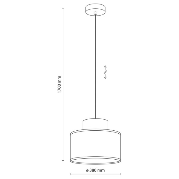 TK-Lighting DUO WHITE JUTA 1 1856