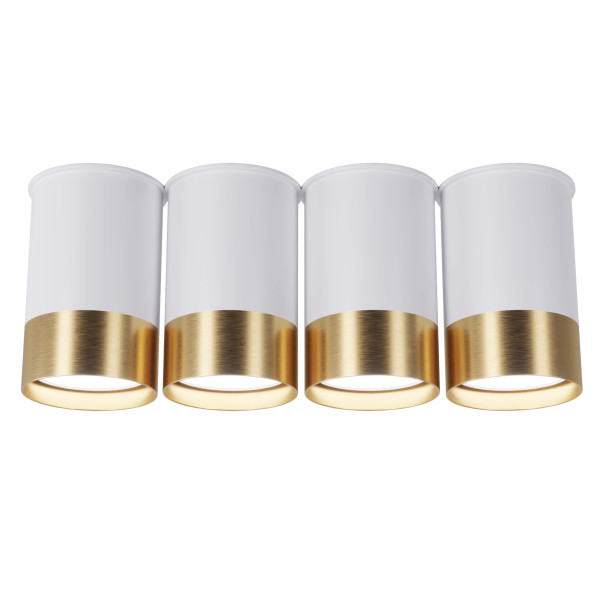 Точковий спот BP Black/White Gold на 4 лампи, арт. 25624