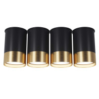 Точковий спот BP Black/White Gold на 4 лампи, арт. 25624