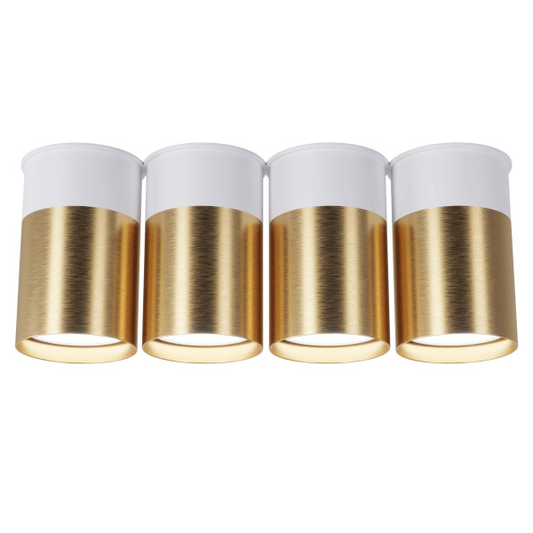 Точковий спот BP Black/White Gold на 4 лампи, арт. 25624