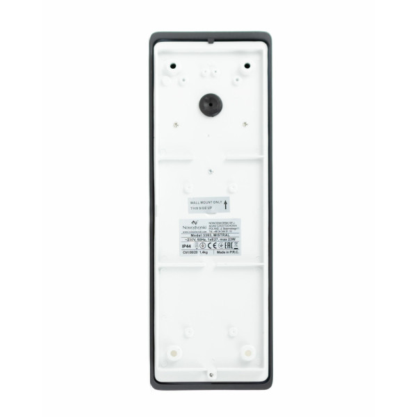 Світильник вуличний Nowodvorski 3393 Mistral E27 1x23W IP44 Gr